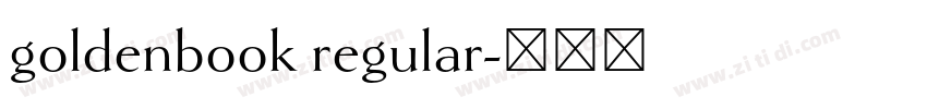 goldenbook regular字体转换
